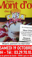 Casa Pizzas menu