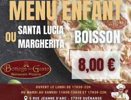 La Bottega Del Gusto menu