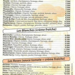 Juvignac Pizza Speisekarte