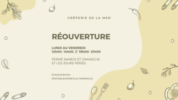 Creperie de la Mer menu