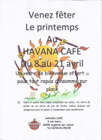 Havana Cafe Argenton Sur Creuse menu