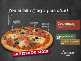 Le Kiosque à Pizzas menu