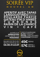 Piau Winter Lounge menu