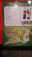 Momo Pizza menu