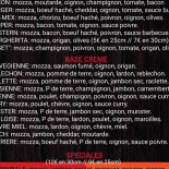 La Pizz' A Tof Speisekarte