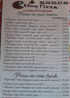 Croq Pizza menu