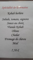 Snack Du Lac menu