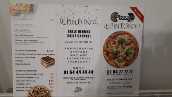 Gepetto Pizza menu