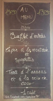 Sur Le Pouce menu