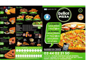 Pizza Delice menu