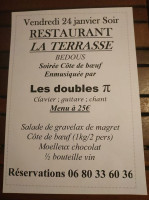 La Terrasse menu