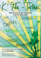 K Fee Tartines menu