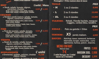 Obiz'burger menu