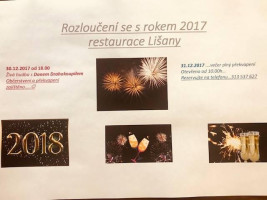 Lišany Restaurace U Hřiště Sokolovna Carte