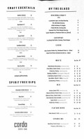 Carré Sud menu