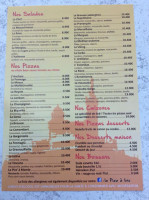 La Pasteur'in menu