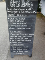 Coté Resto menu