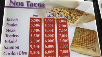 Amine Kebab menu