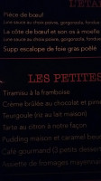 Les 3 Petits Cochons menu