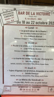 Le Comptoir Joa menu