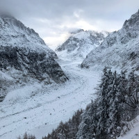 Le Panoramique Mer de Glace outside