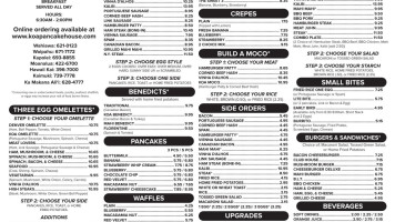 Anzio Pizza menu