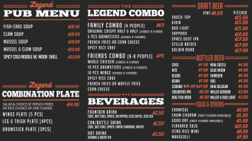 Le Park menu