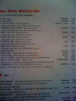 Bistrot Plage menu