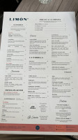 La Table de Jeanne menu