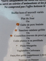 La Campagne menu