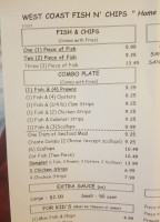 Le Miracle menu