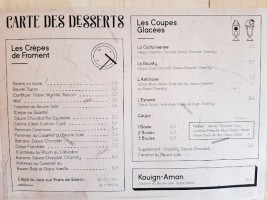 Creperie Hors Du Temps menu