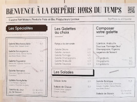 Creperie Hors Du Temps menu