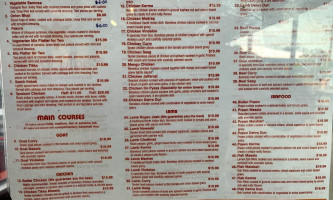 Le Casablanca menu