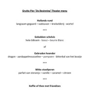 Les Deux Rives menu