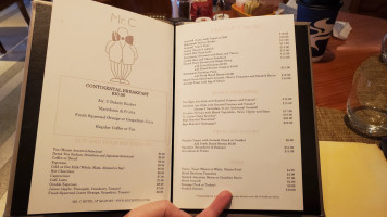 Bambou Cafe menu