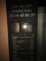 Les Coloniaux menu