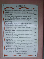 Les Coloniaux menu