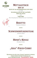 De La Cale menu