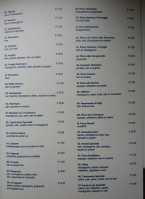 Le Saint Genis menu