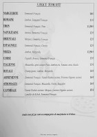 L'envie Bandol menu