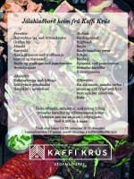 Kaffi Krus menu