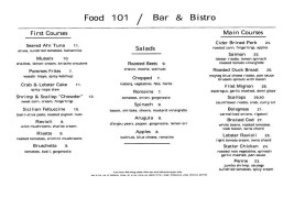 Les Galopins menu