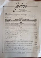 La Voute menu