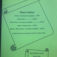 Le Golf menu