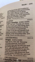 Pizza Drive In menu