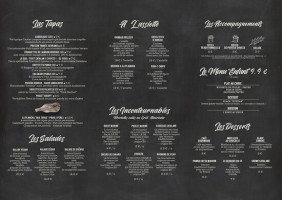 Le barbecue menu