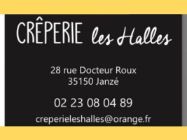 Creperie Les Halles menu