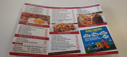 Burger Bar menu