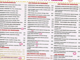 Le Comptoir à Pizza menu